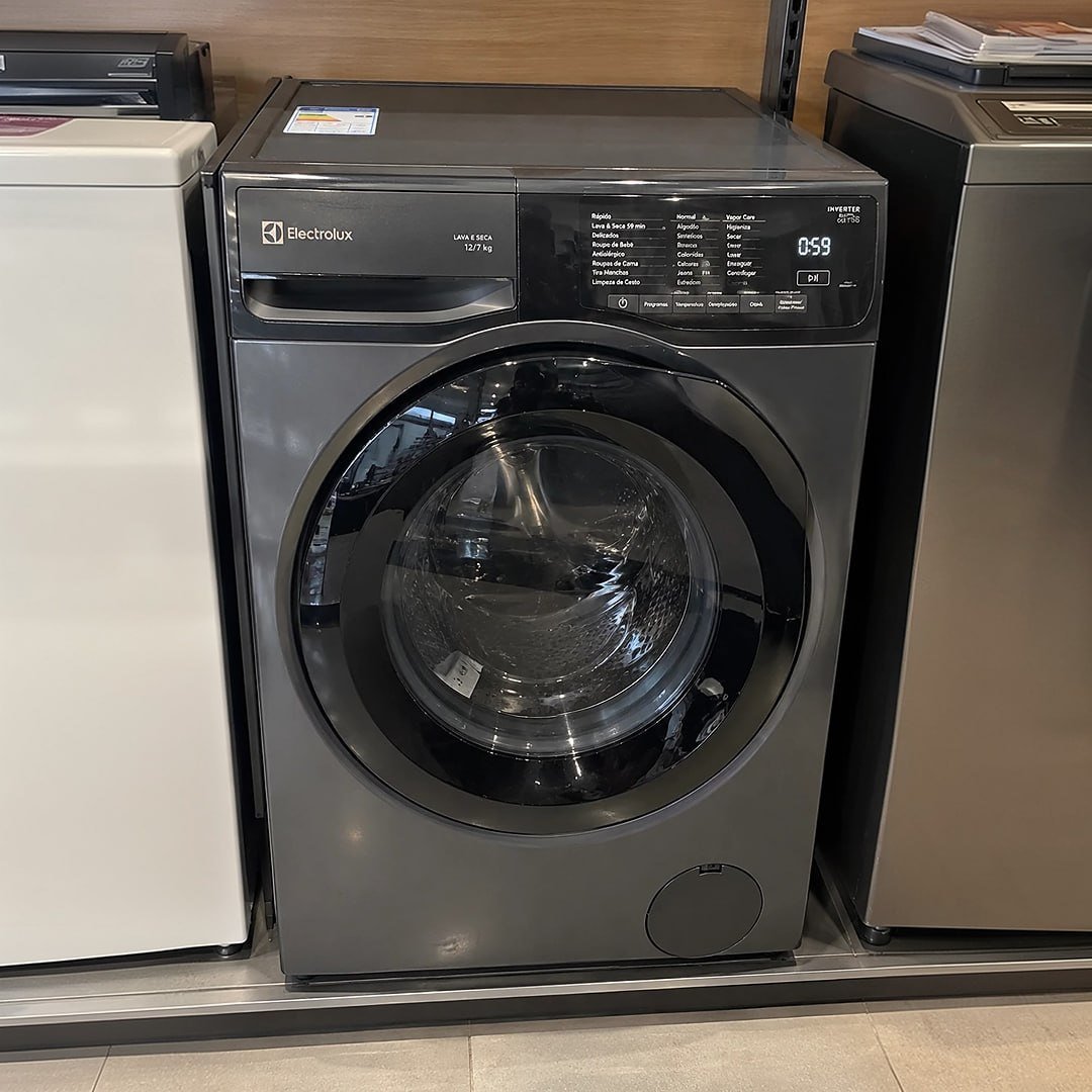 Electrolux LSC12 Lava e Seca Cinza Ônix Inverter 12kg 110V