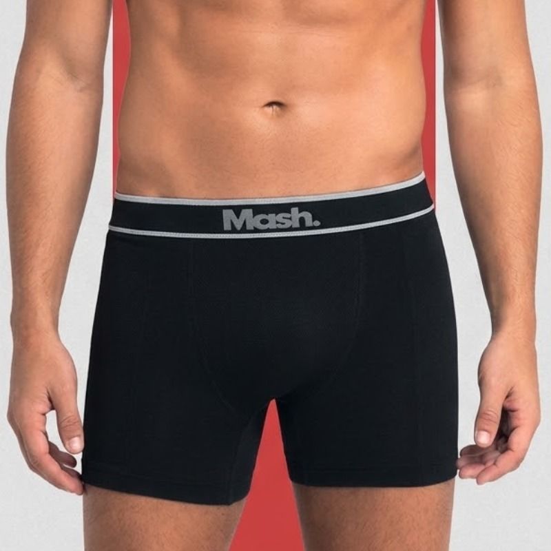 Kit com 6 Cuecas Boxer Mash Poliamida Toque Gelado (P ao GG)