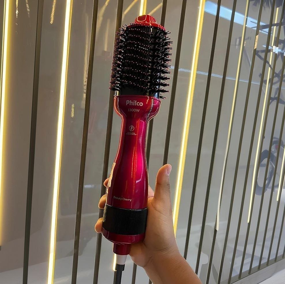 Escova Secadora Philco PEC13 4 em 1 | Soft Beauty Cherry, Bivolt