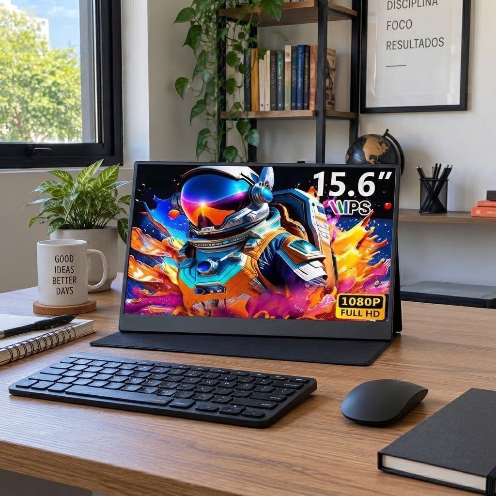 Monitor Gamer Portátil 15.6 1080p Fhd Ips Com Hdmi Usb