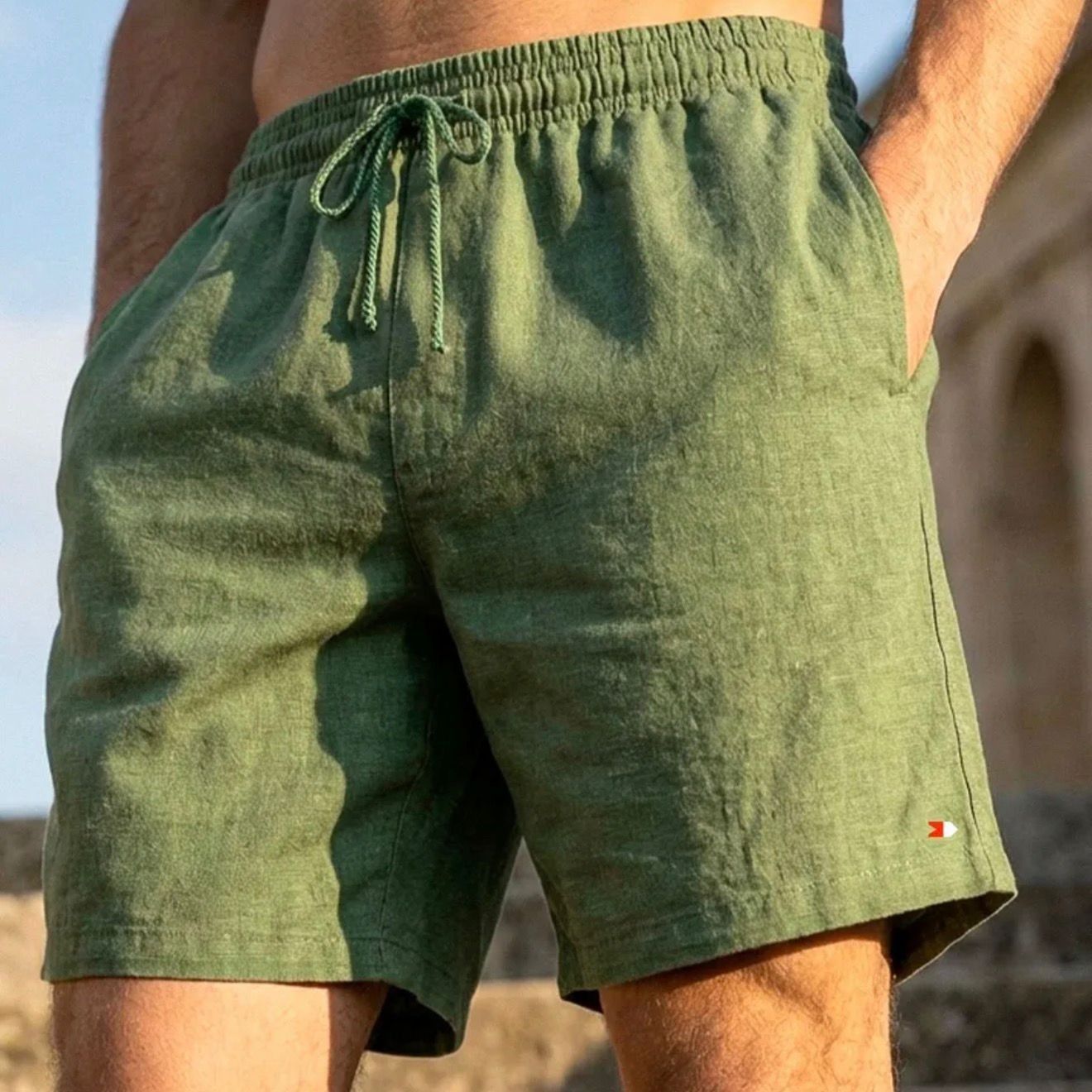 Shorts Linho Masculino Sandrini (P ao XG)
