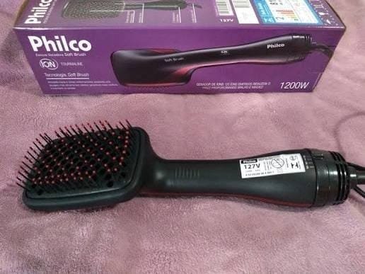 Escova Secadora Philco Soft Brush Preto 1200W