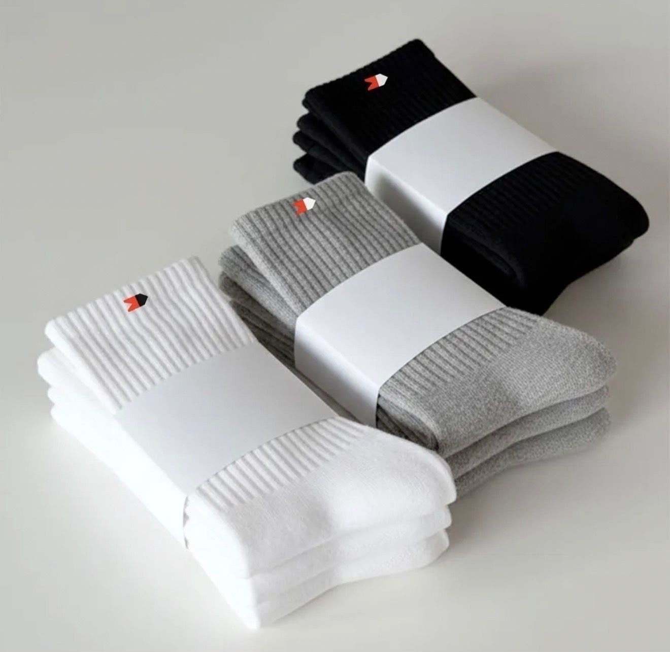 Kit 15 Pares Meias Sport Algodão Cano Médio Sandrini Confort Sortidos 39-43