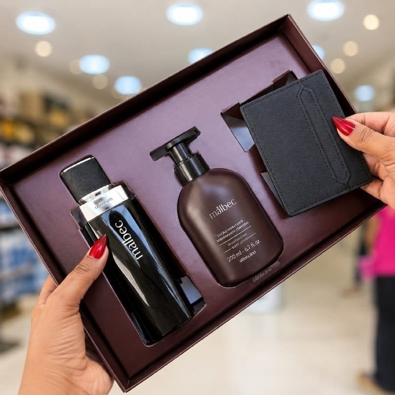 Kit Presente Malbec Pais26 Cuidados Hidratante - O Boticário