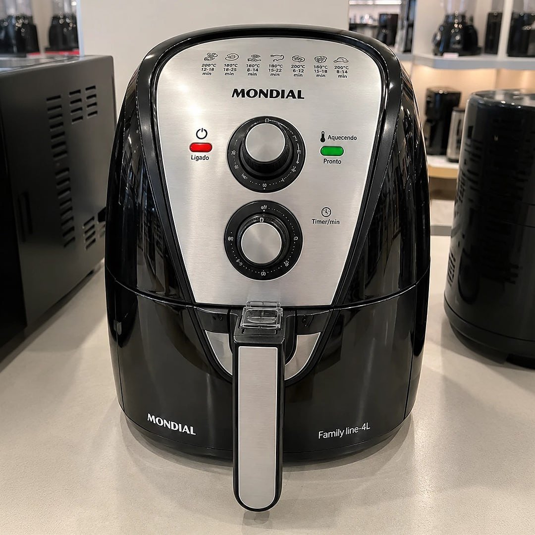 Fritadeira Sem Óleo Air Fryer 4L, Mondial, 1500W - AFN-40-BI