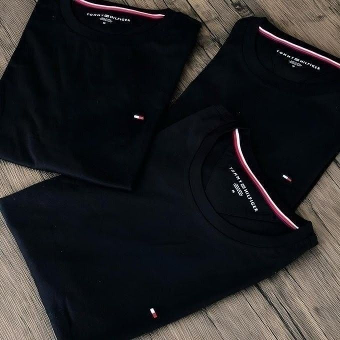 Camisetas Tommy Hilfiger Preta/marinho 2un (P ao G4)