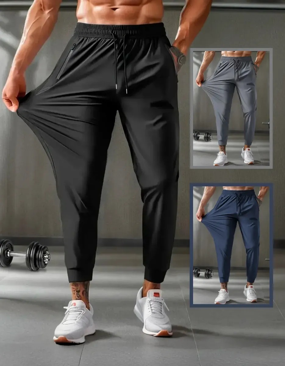 Calça Dry Fit Masculina Tecnológica Poliamida Com Elastano Preto Dry Fit (P ao G1)