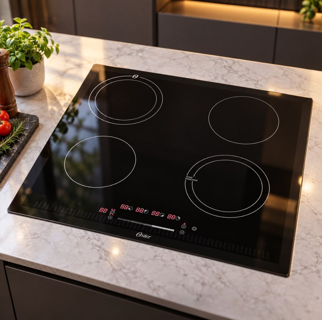 Cooktop Indução 4 Bocas Touchscreen Vidro 220v (OTOP402)