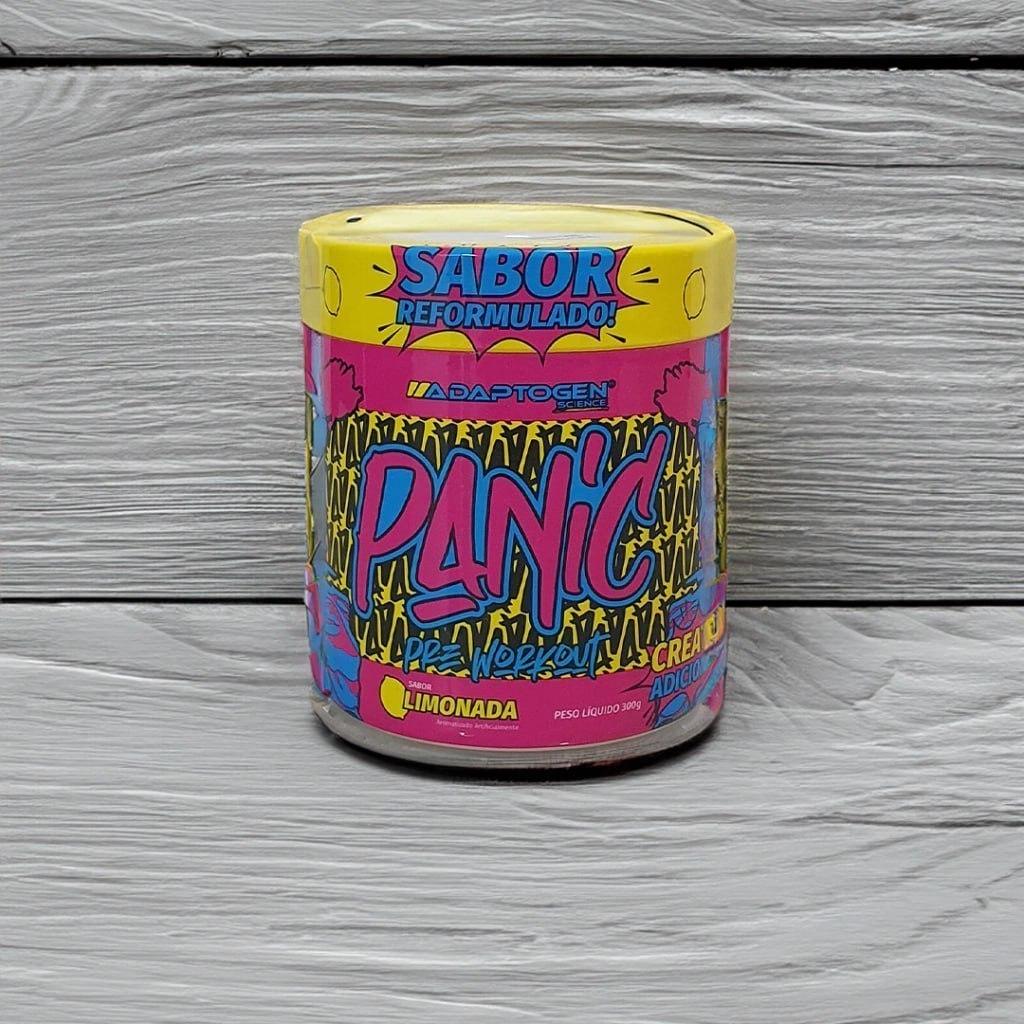 Suplemento Em Pó Adaptogen Science Panic Pré Treino Com Creatina Pote 150g Sabor Limonada