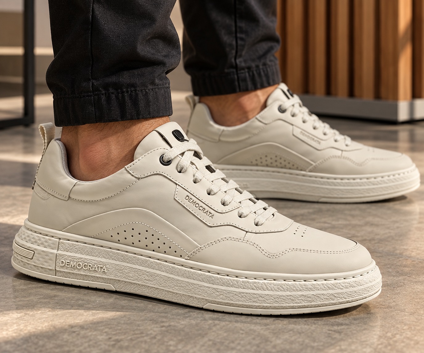 Sapatenis Couro Democrata Masculino Casual Legitimo Original
