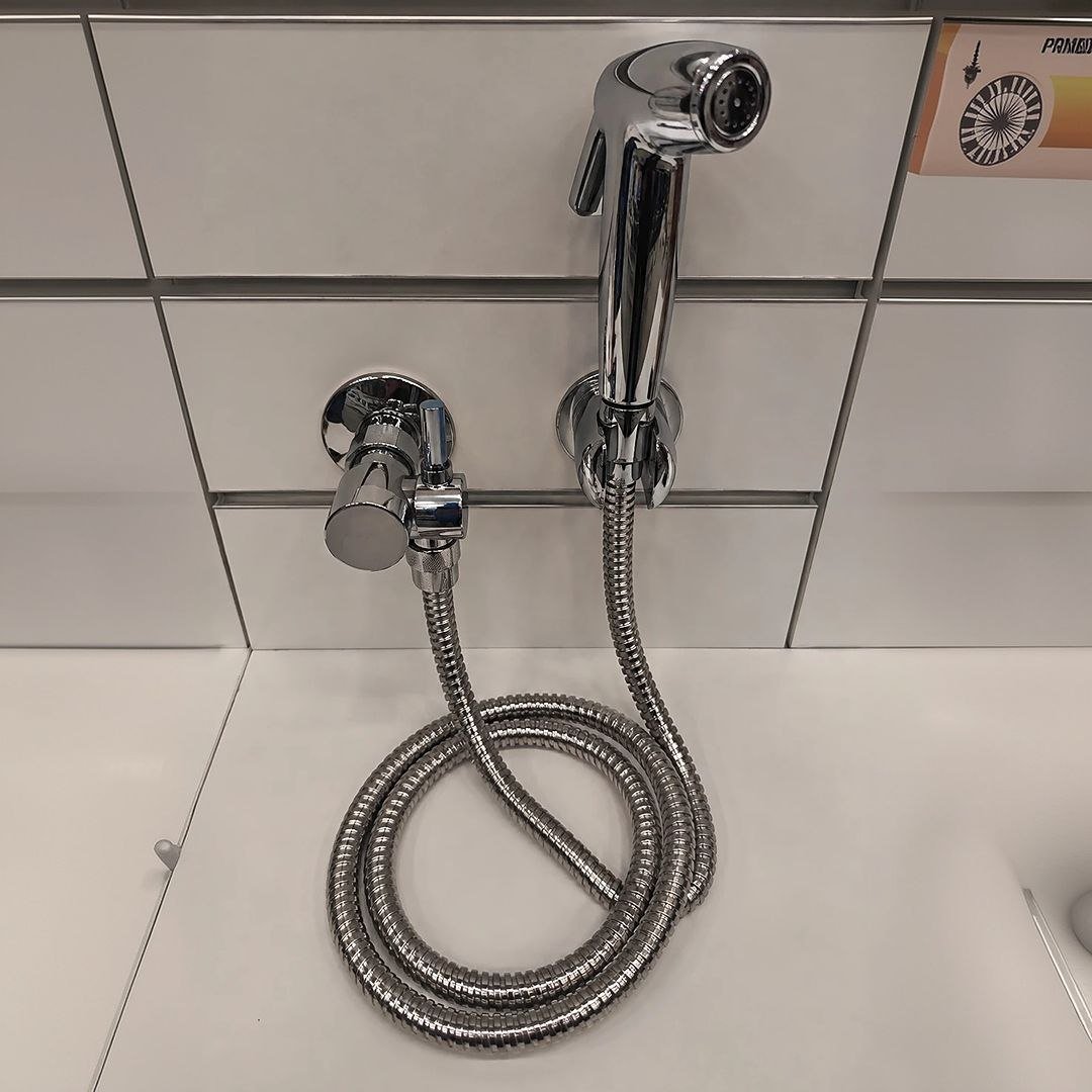Ducha Higiênica Chuveirinho de Banheiro 1.20m Bidê Forte Lar 1/4 Volta
