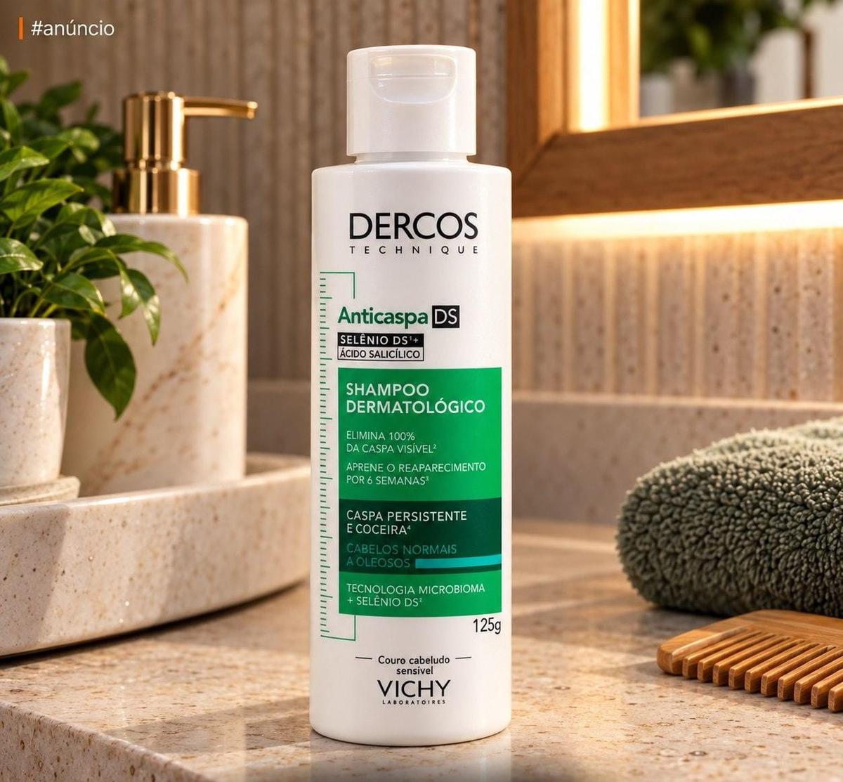 Vichy, Dercos Shampoo Anticaspa para Cabelos Normais a Oleosos ​