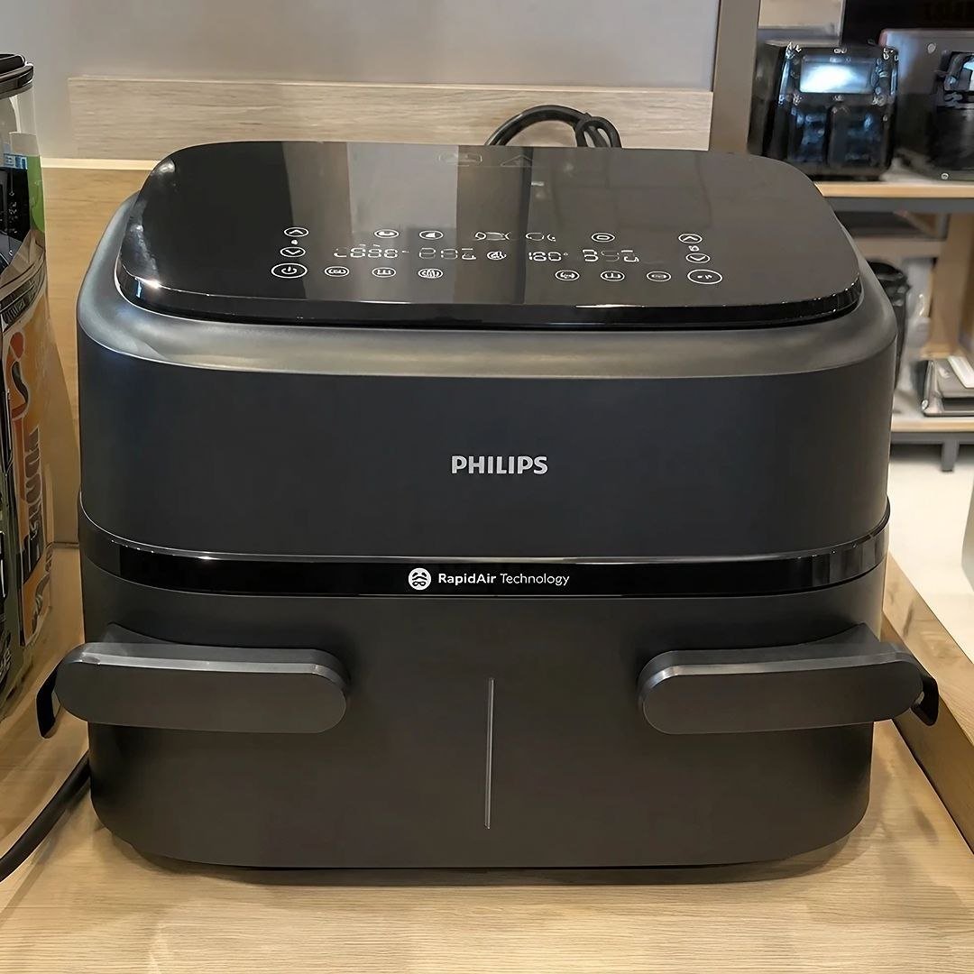 Fritadeira Airfryer Série 1000 Duplo Cesto 7,1l Philips Preto 127v