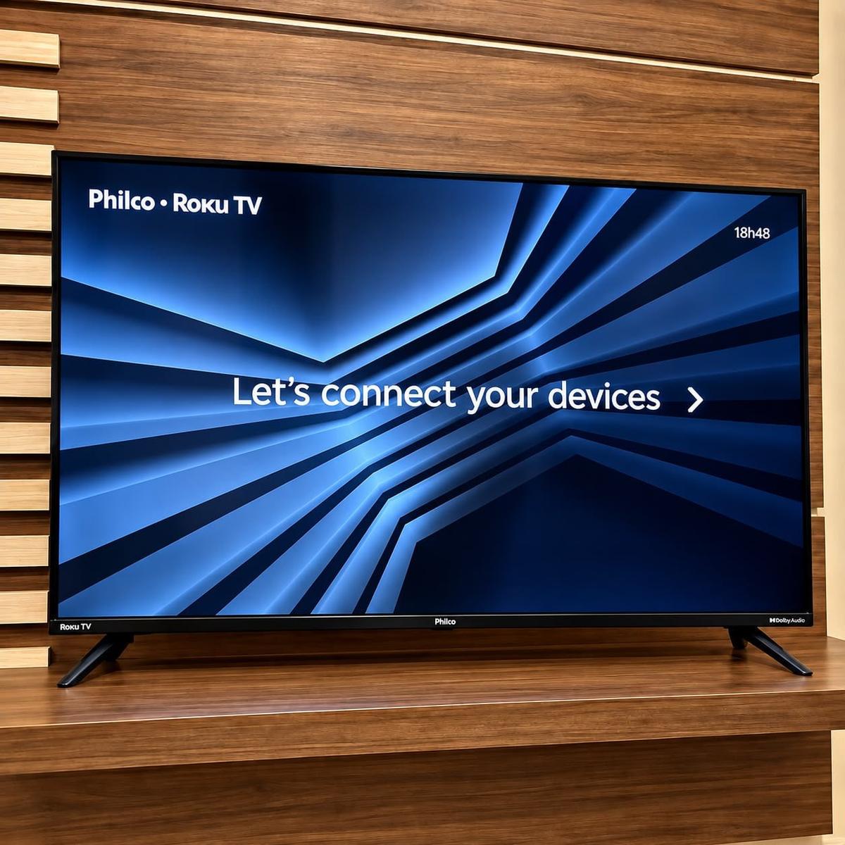 Smart TV Philco 60" P60VIK 4K UHD LED Roku Dolby Audio Wi-Fi HDR10