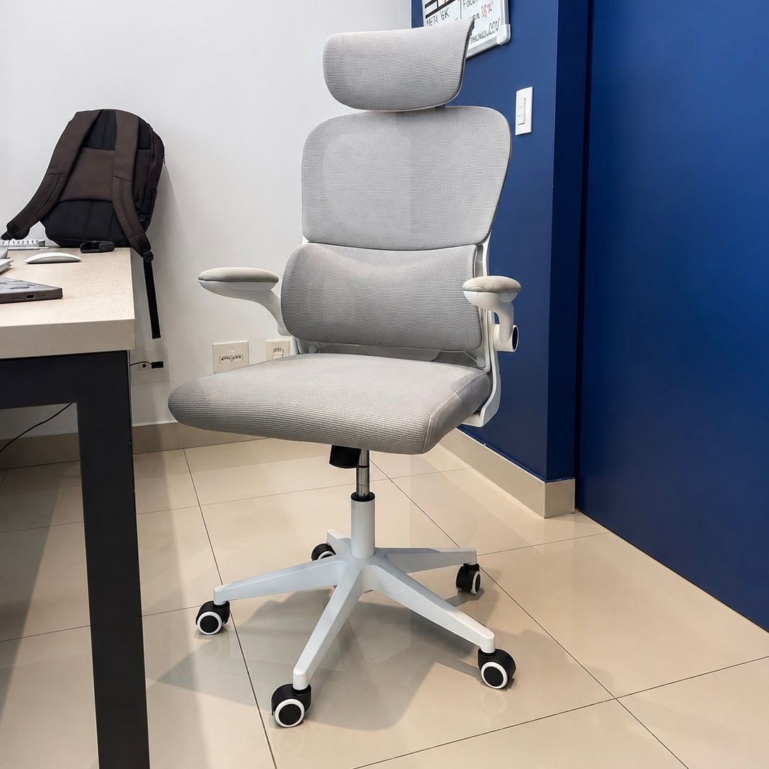 Cadeira Escritório Ergonômica Python Fly B07 Cinza