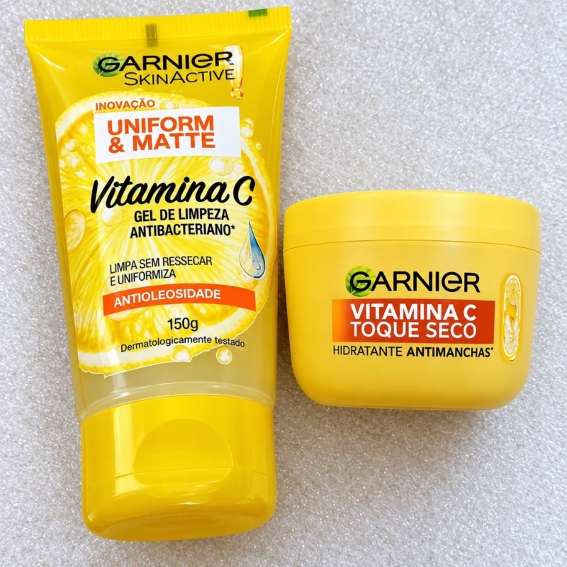 Kit Skincare Gel de Limpeza e Hidratante com Vitamina C Garnier