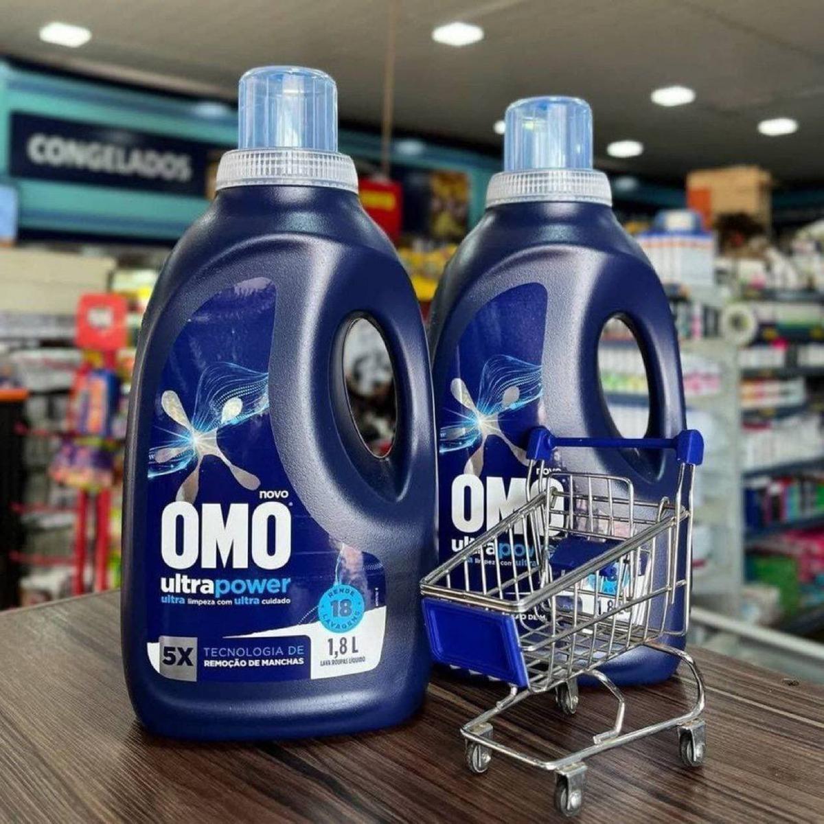OMO Lava-Roupas Líquido Omo Ultra Power Frasco 1,8L