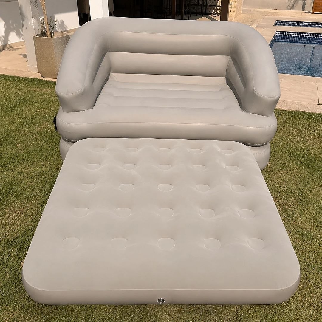 Sofá Cama Inflável 2 Lugares Suporta Até 160Kg
