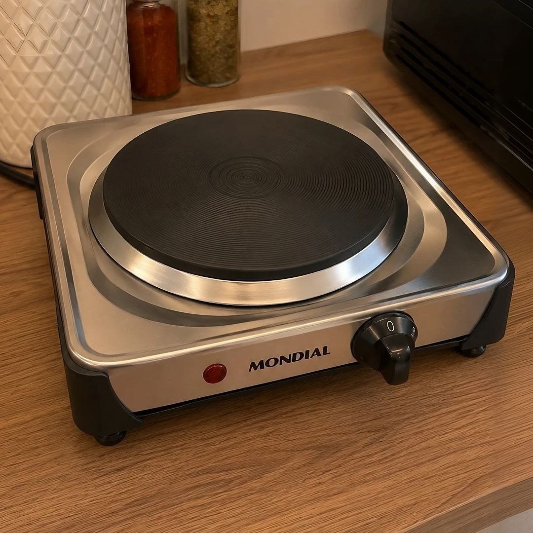 MONDIAL Fogão Elétrico Fast Cook, Inox, 1000W, 220V - FE-04