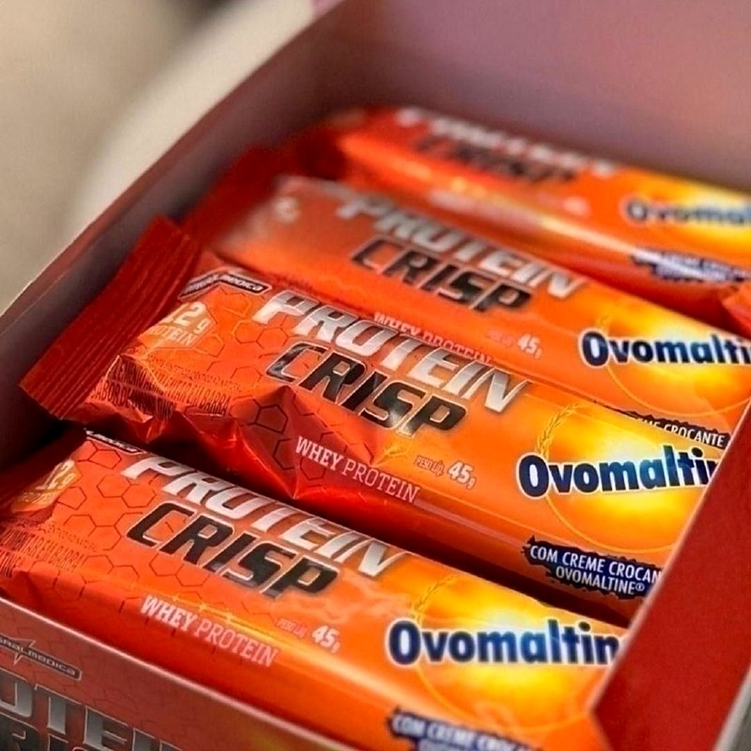🍫 Barra de Proteína Crisp Bar Ovomaltine Integralmédica 12 un