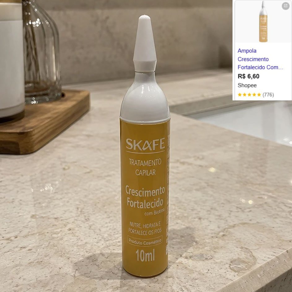 Concentrado Capilar Crescimento Fortalecido Skafe 10ml