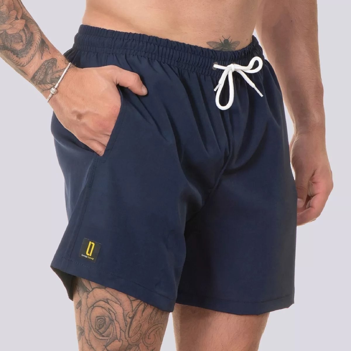Short Masculino Neon Bermuda Praia Mauricinho Jr Rf. 001 Azul-celeste G