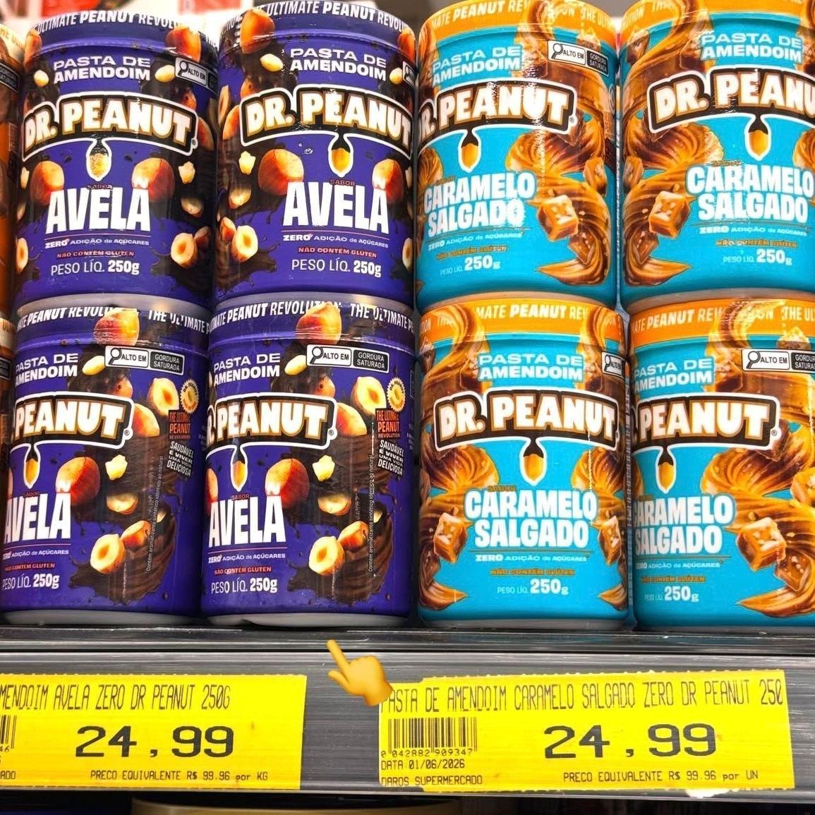 Dr. Peanut Pasta De Amendoim Avelã 250g - Com Whey Protein
