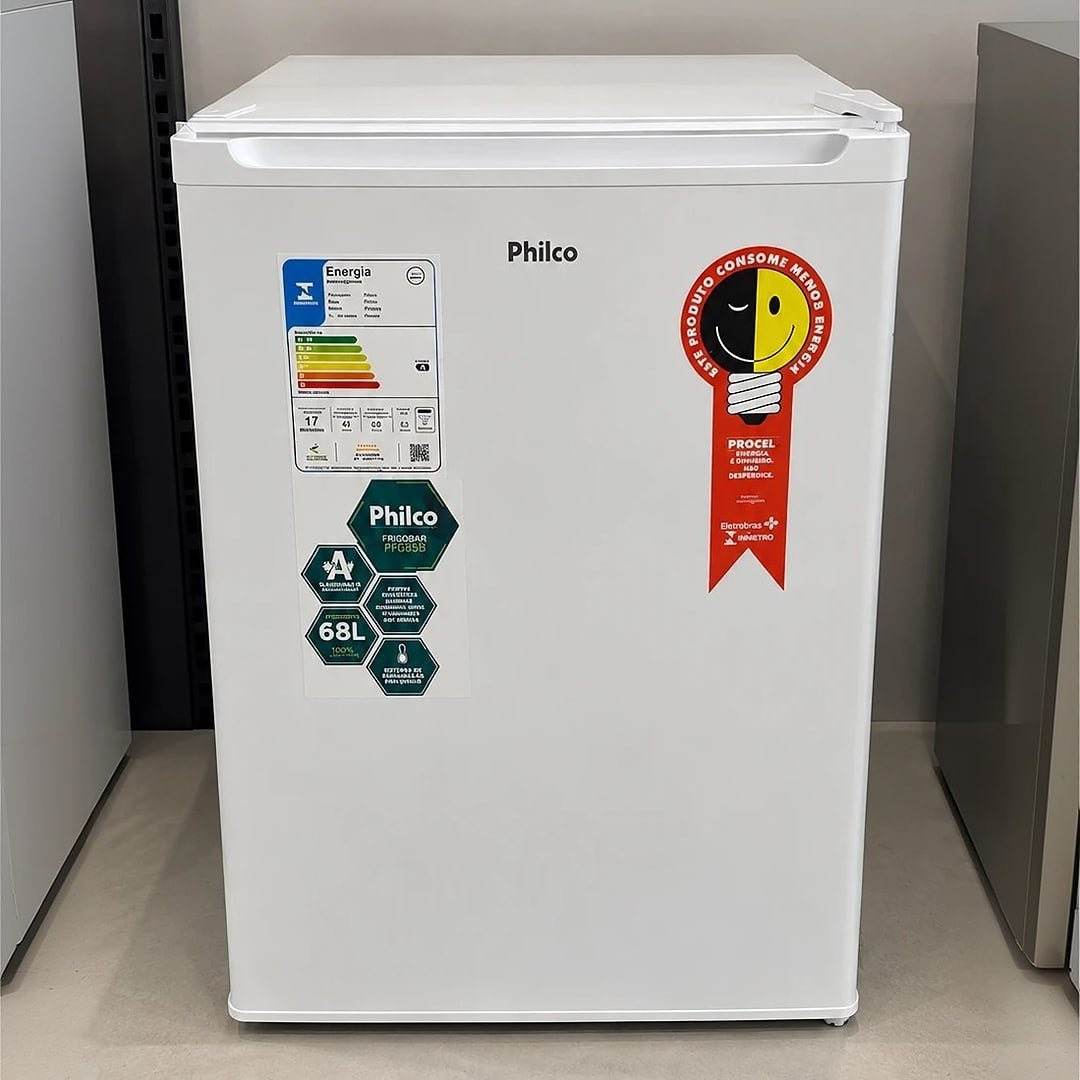 Frigobar Philco PFG85B 68 Litros Porta Reversível Cor Branco 220V