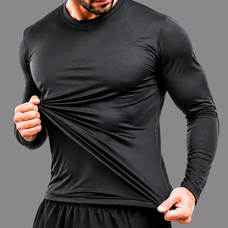Camisa Manga Longa Uv 50 Proteção Mascunino Sol Segunda Pele (P ao GG)