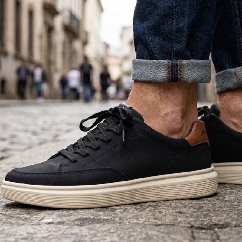 Tênis Casual Masculino Com Calce Fácil Pegada (37 a 44)