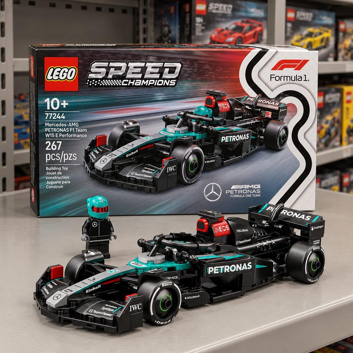 LEGO Speed Champions Carro de Corrida Mercedes-AMG F1 W15 77244;