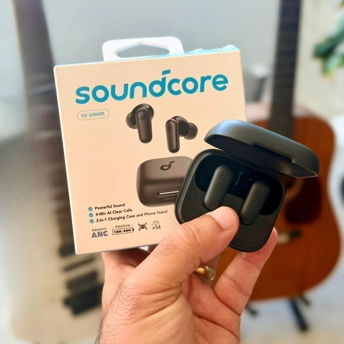 Fone de Ouvido Bluetooth 5.4 com Cancelamento de Ruído Adaptativo, soundcore P30i da Anker