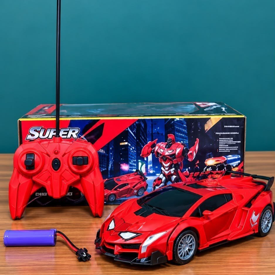 Carrinho de Controle Remoto Robô Transformer Homem Aranha