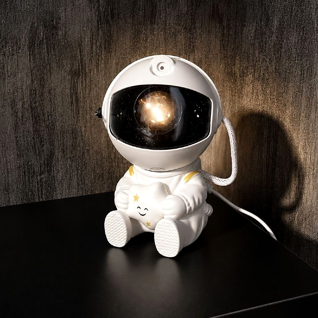 🚀 Projetor Astronauta de Galáxia e Estrelas LED
