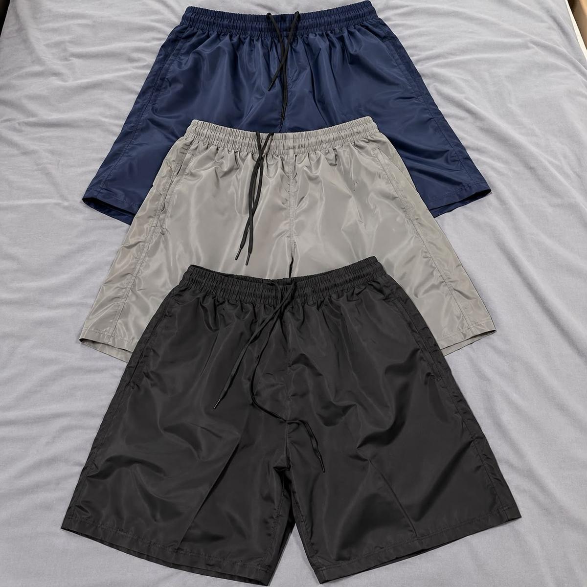 Kit 3 Bermudas Masculina Tactel
