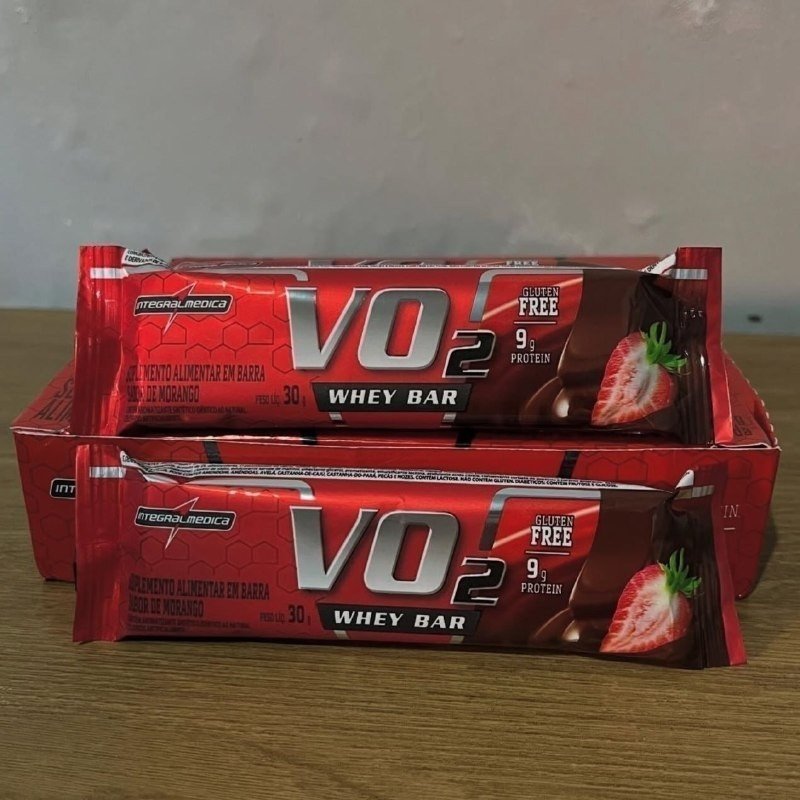 🥥 VO2 Whey Bar Coco com 12 Unidades