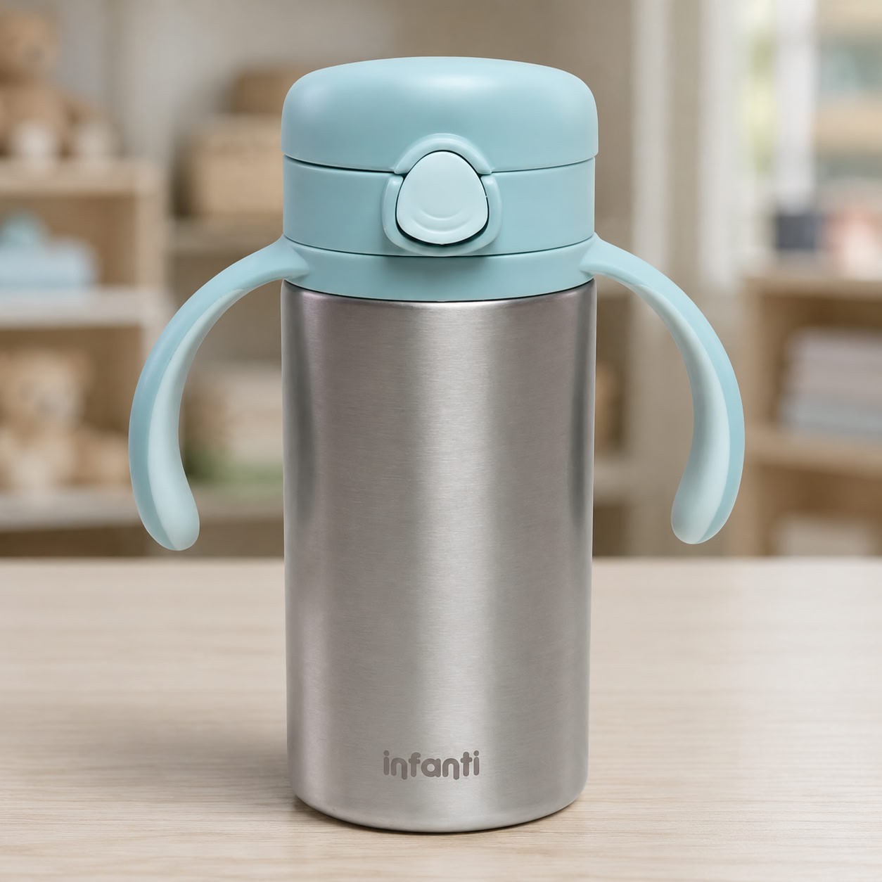 Garrafa Térmica Infantil Ativazamento Brina Infanti Azul