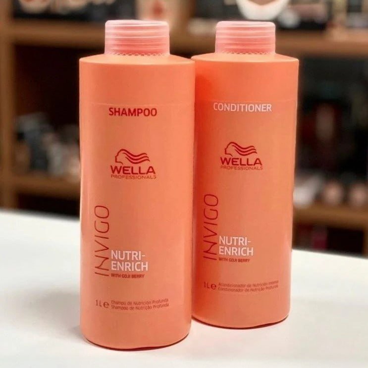 Kit Wella Invigo Nutri Enrich Shampoo e Condicionador 2 L