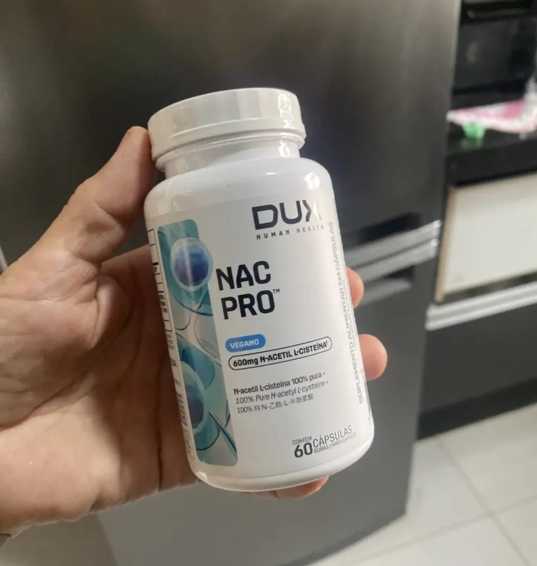 Suplemento em cápsula Dux N-acetilcisteína NAC PRO Sem sabor de 60 un