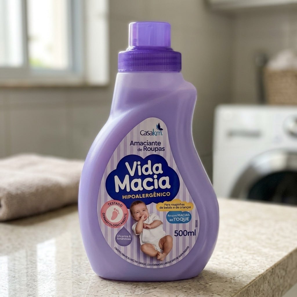 Casa Km Amaciante Vida Macia Glicerina & Amêndoas 500Ml