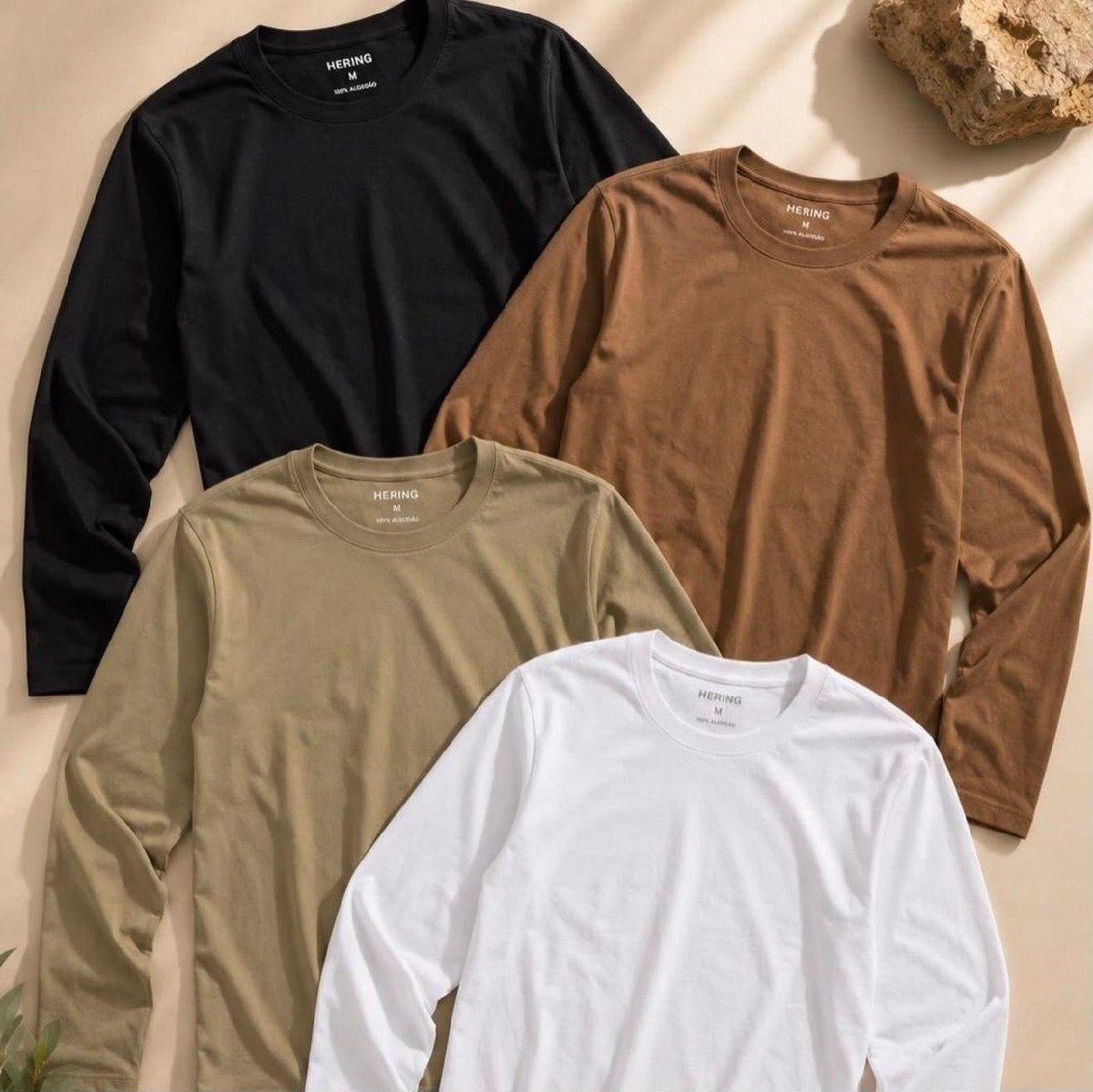 Camiseta Básica Masculina Manga Longa Slim Hering