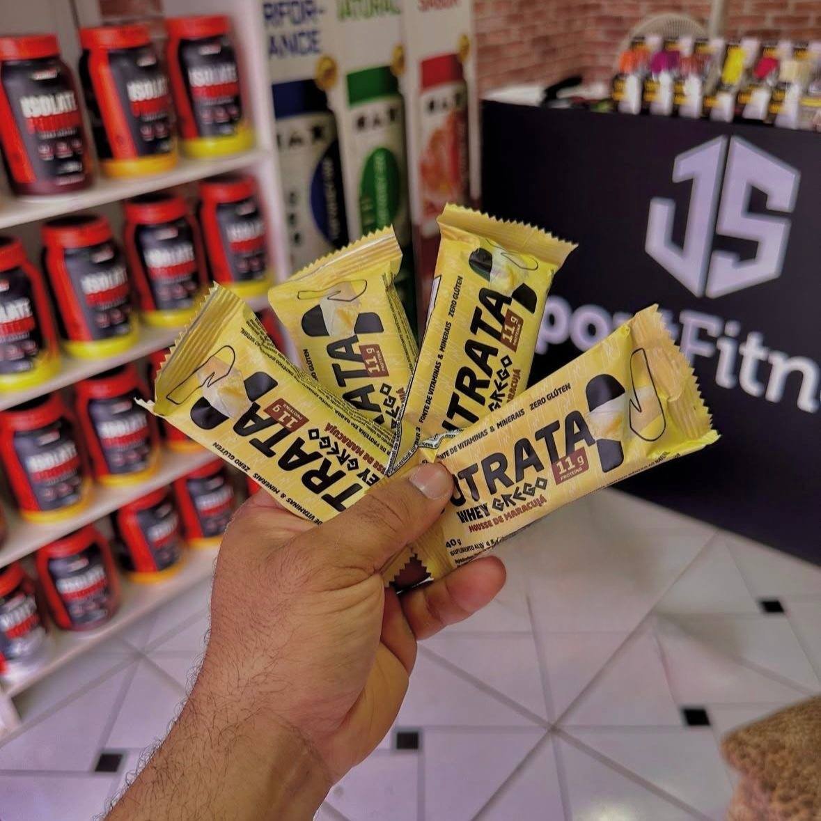 Barra Whey Grego 40g 12 Unidades Mousse De Maracujá