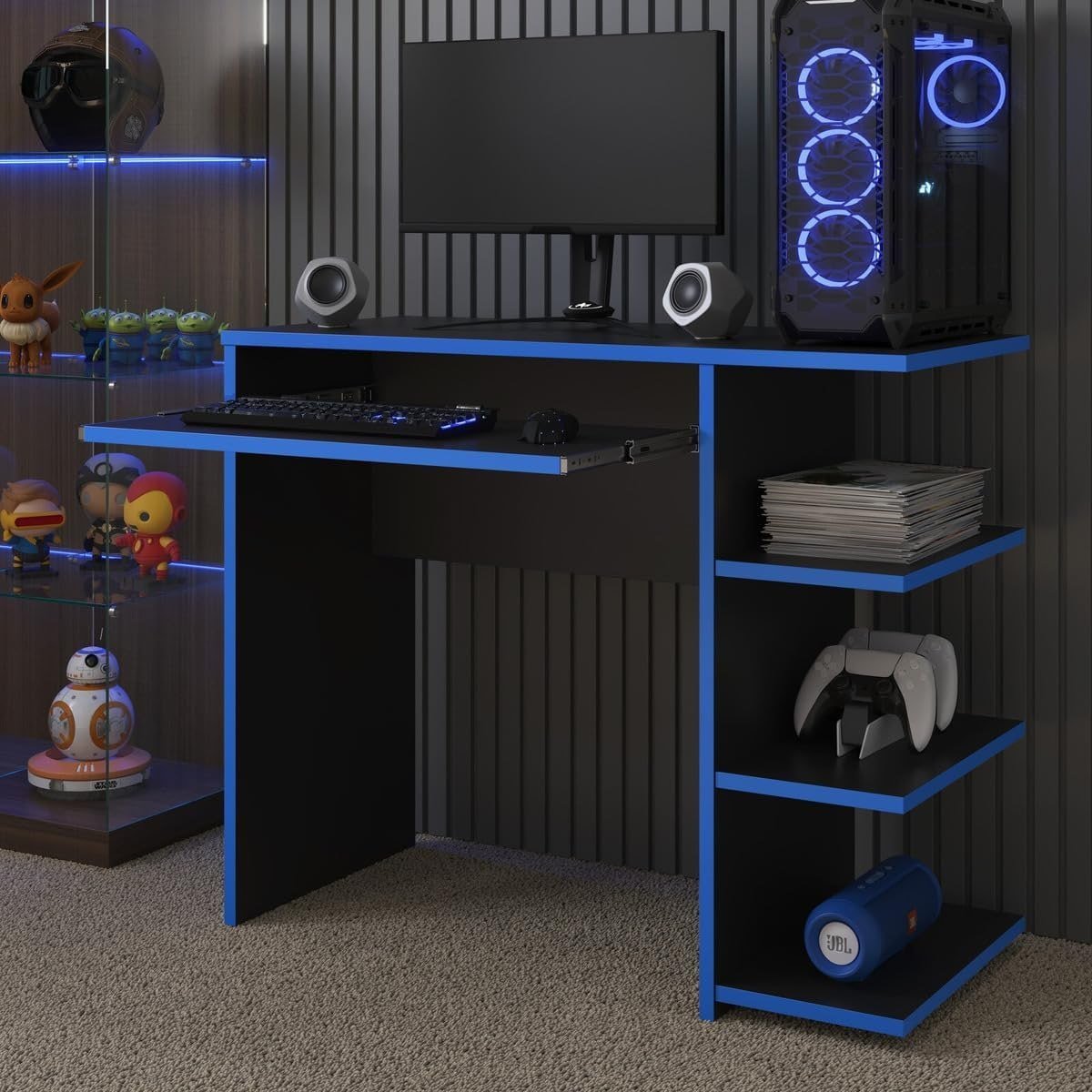 Mesa Escrivaninha Para Computador Escritório Pc Gamer RTX E&A - COR