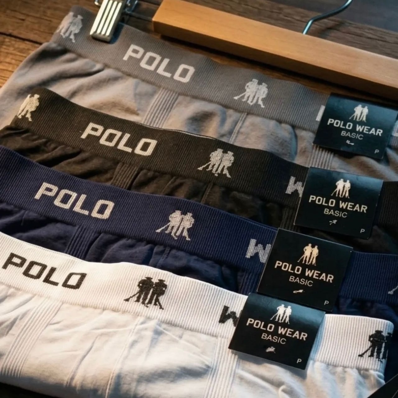Kit 10 Cuecas Boxer Lisa Polo Wear Sortido (P ao GG)