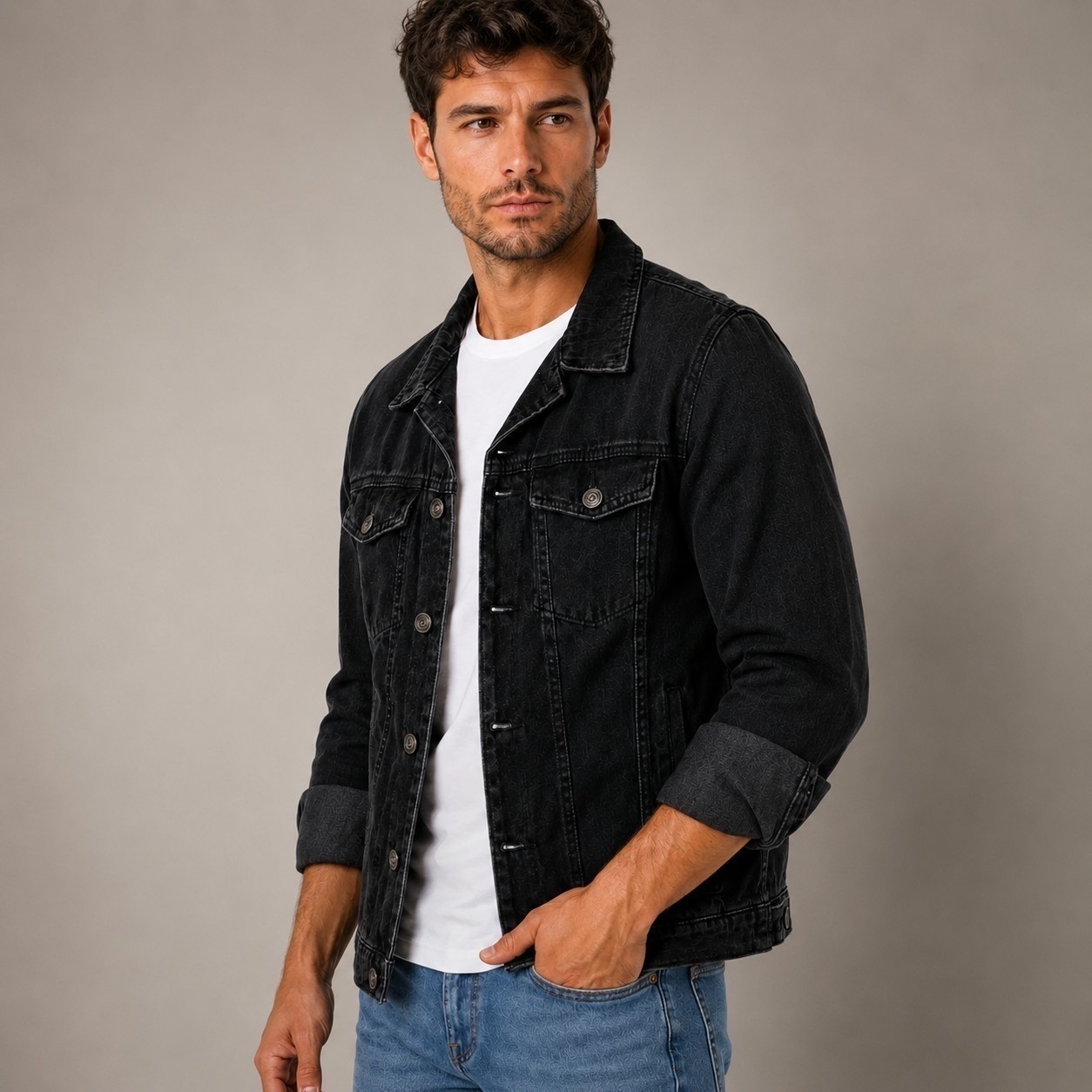 Jaqueta Jeans Masculina