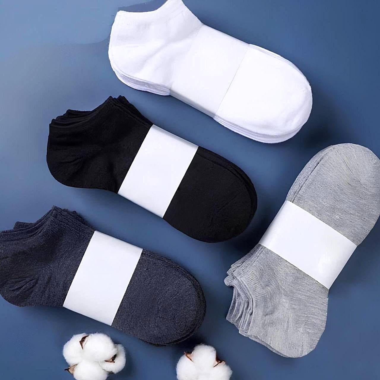 🧦 Kit 24 Pares Meia Soquete Cano Curto