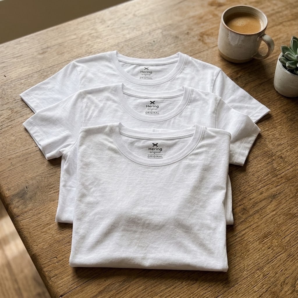 Kit 3 Camisetas Hering Masculino Branco