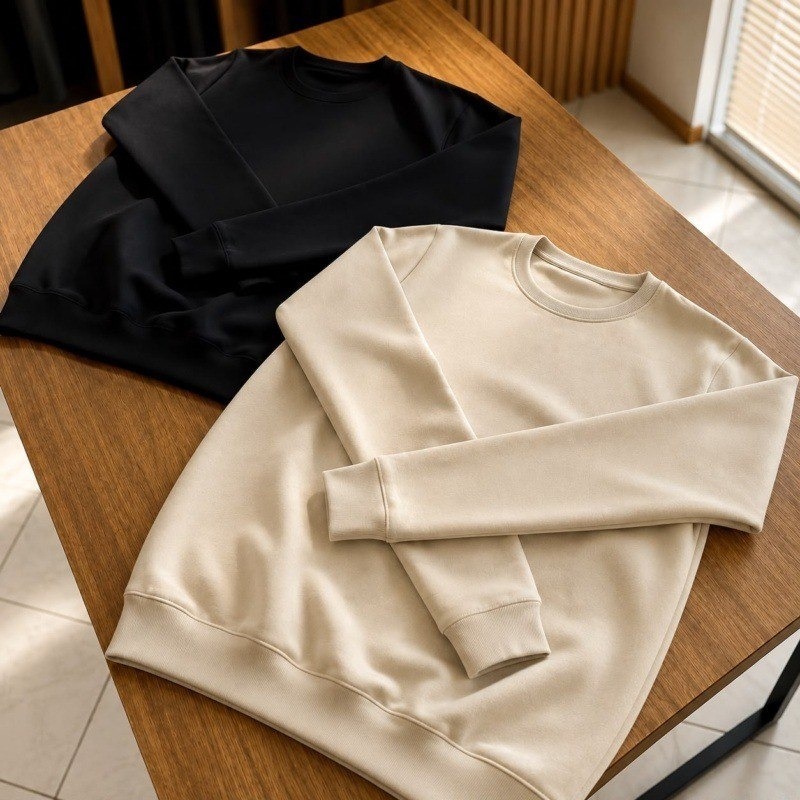 Kit com 2 Moletom Liso Blusa Algodão