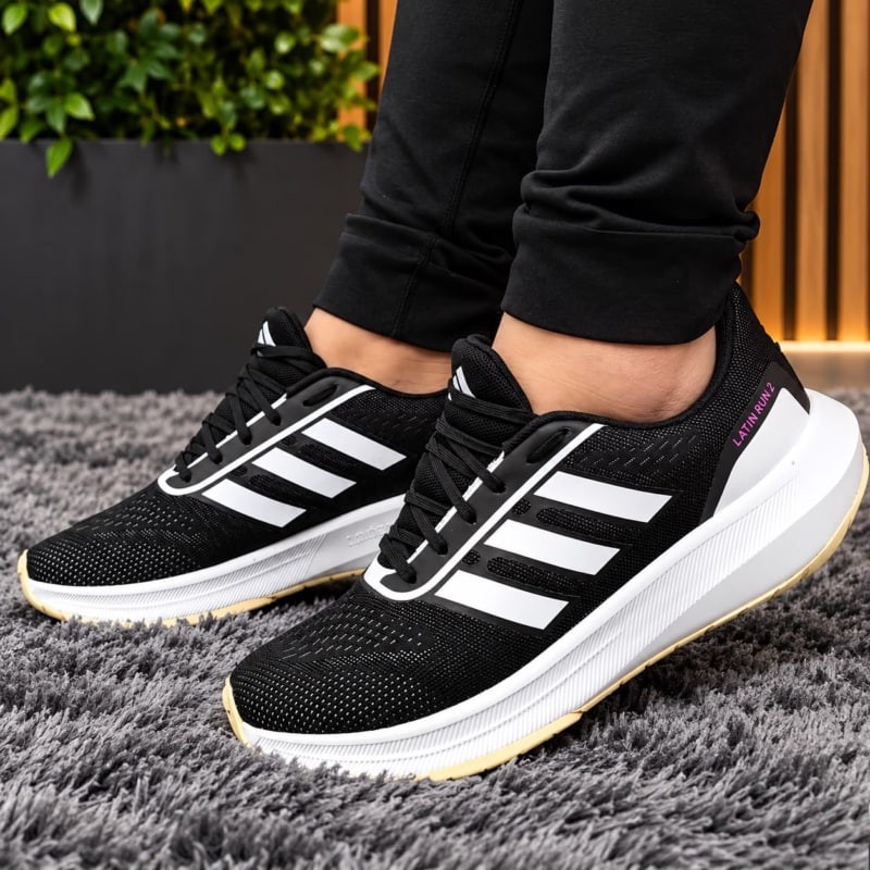 Tênis Adidas Latin Run 2.0 Eva Antiderrapante Confortável