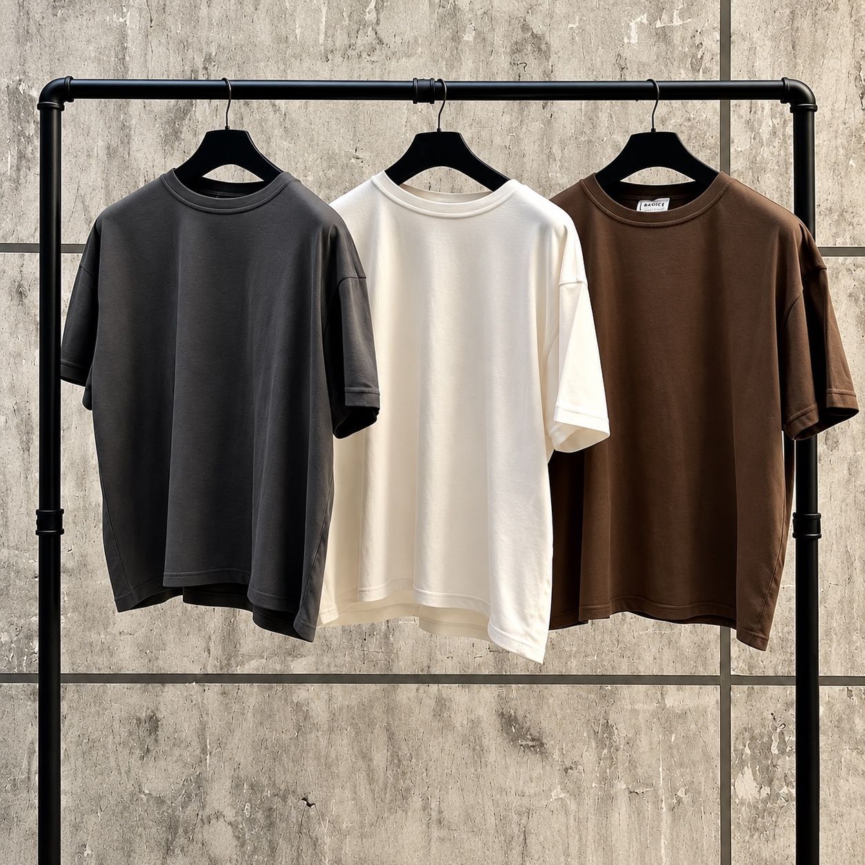Kit 3 Oversized Masculina Stretwear Básica Lisa Premium